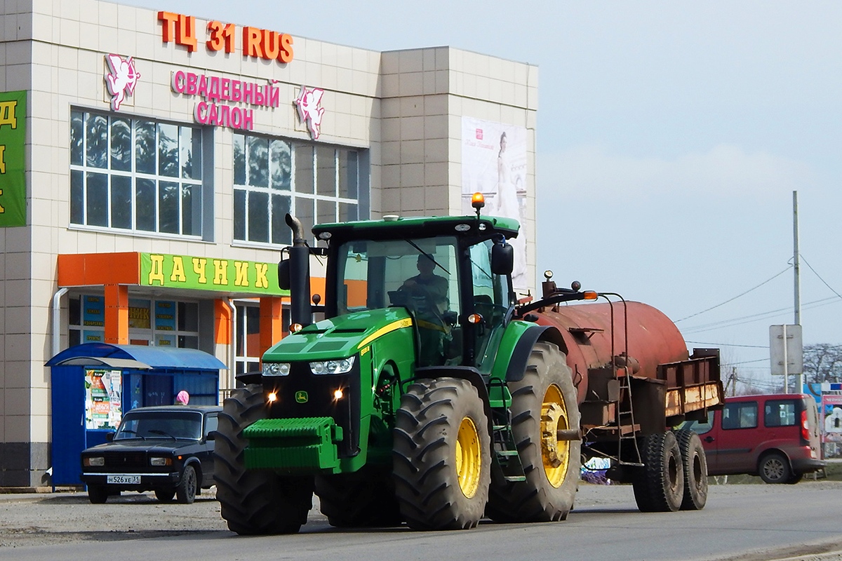 Белгородская область, № 0740 ЕР 31 — John Deere 8R (общая модель); Прицепы сельскохозяйственные — Машины для внесения жидких удобрений