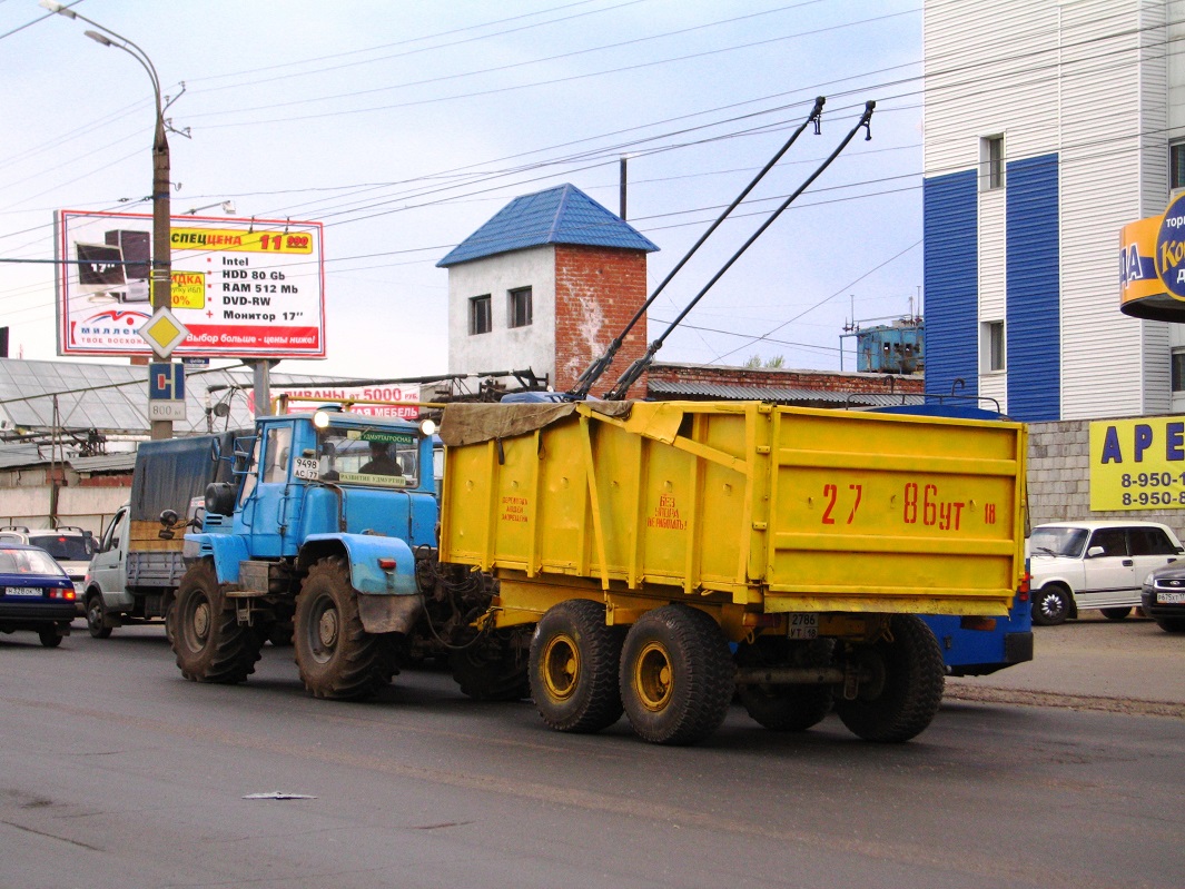 Удмуртия, № 9498 АС 77 — Т-150К-09