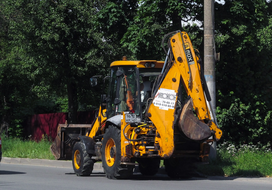 Калужская область, № 9612 КР 40 — JCB 3CX