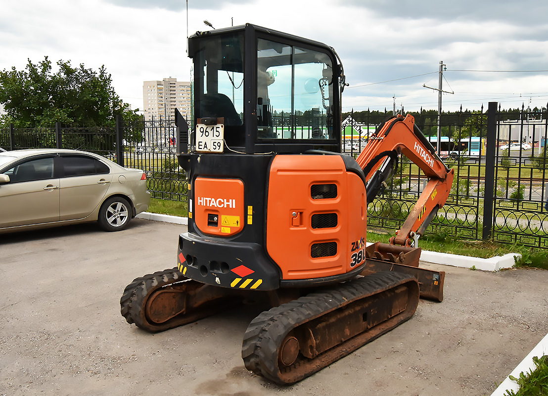 Пермский край, № 9615 ЕА 59 — Hitachi ZX38 (общая модель)