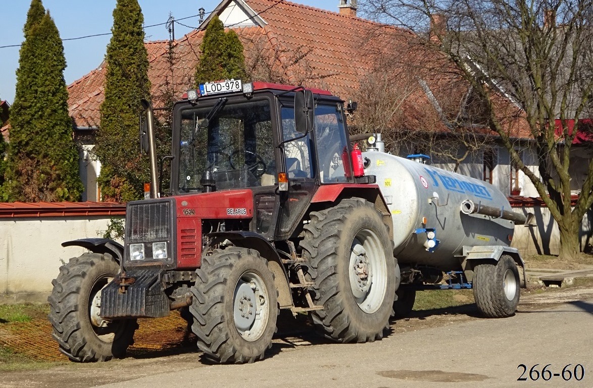 Венгрия, № LOD-978 — Беларус-952.2; Прицепы сельскохозяйственные — Машины для внесения жидких удобрений