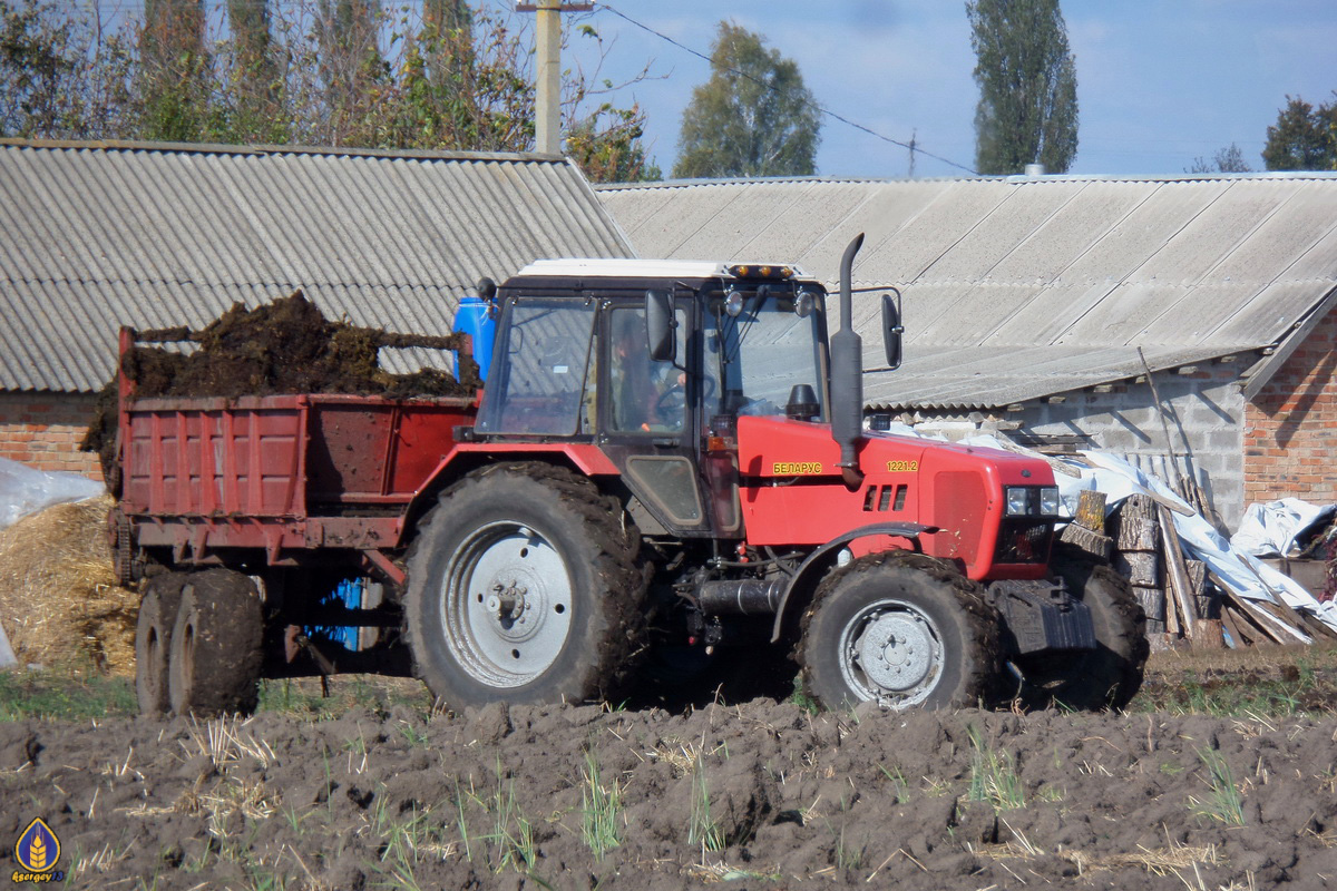 Полтавская область, № 13188 ВІ — Беларус-1221.2 «Тропик»; Прицепы сельскохозяйственные — Разбрасыватели твёрдых удобрений (общая)