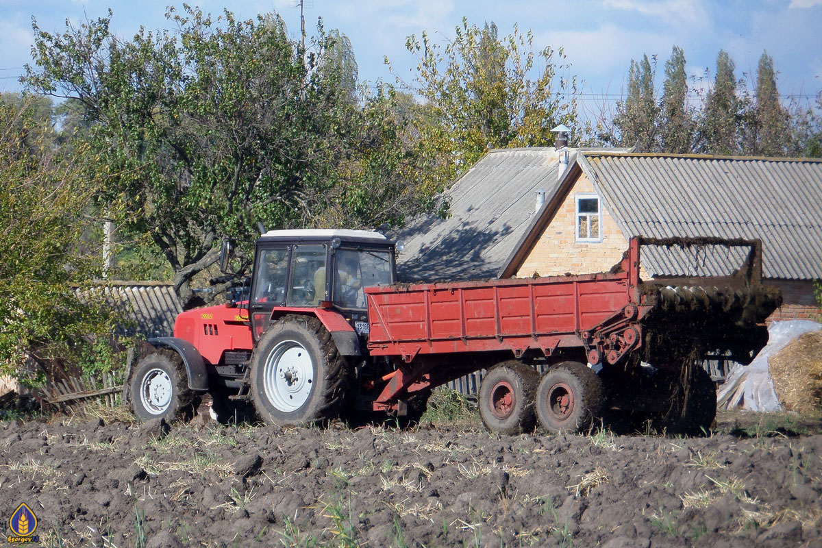 Полтавская область, № 13188 ВІ — Беларус-1221.2 «Тропик»; Прицепы сельскохозяйственные — Разбрасыватели твёрдых удобрений (общая)