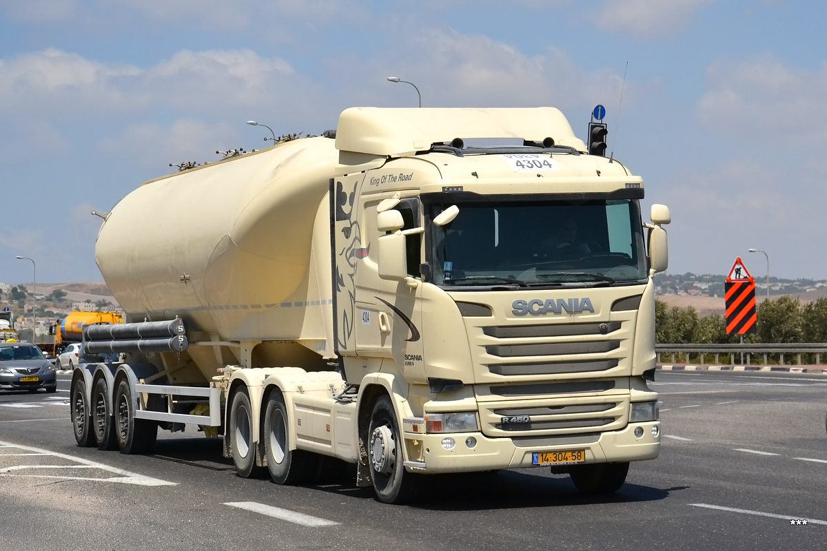 Израиль, № 14-304-58 — Scania ('2013) R450