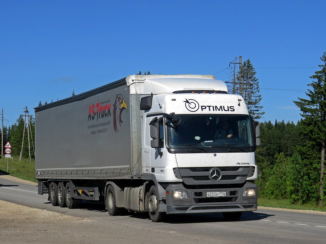 Татарстан, № В 203 ВТ 716 — Mercedes-Benz Actros '09 1841 [Z9M]