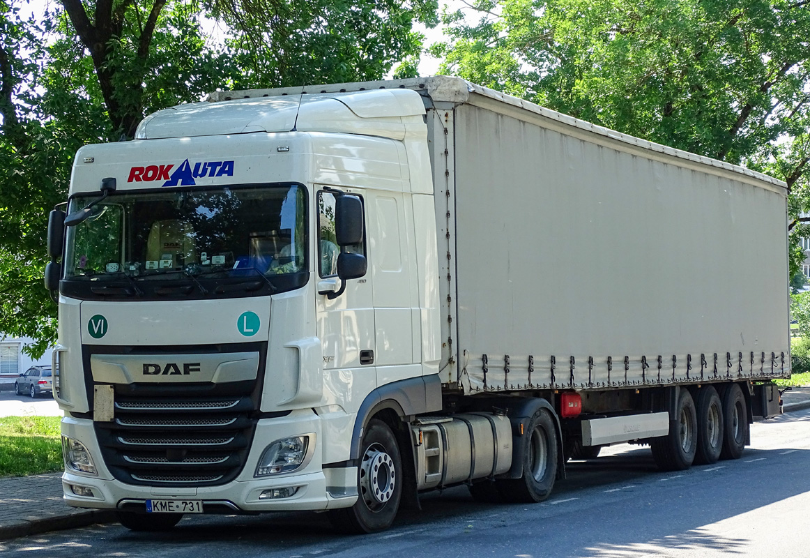 Литва, № KME 731 — DAF XF Euro6 FT