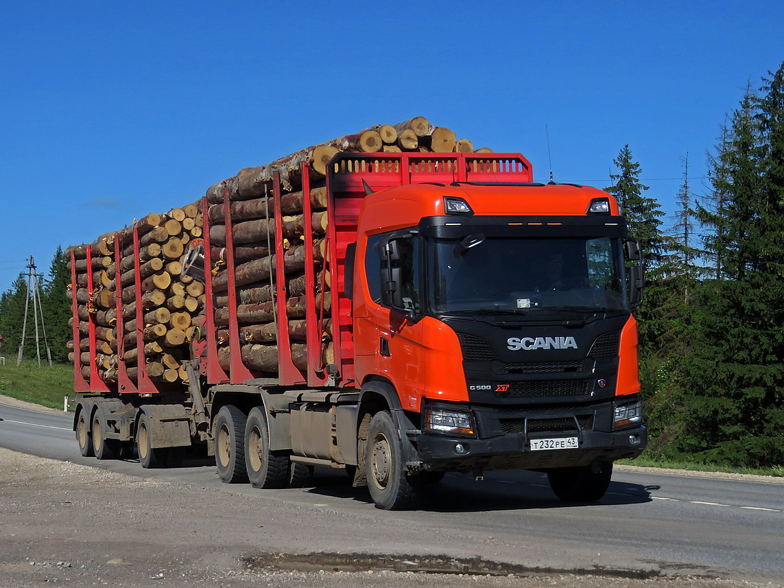 Кировская область, № Т 232 РЕ 43 — Scania ('2016) G500