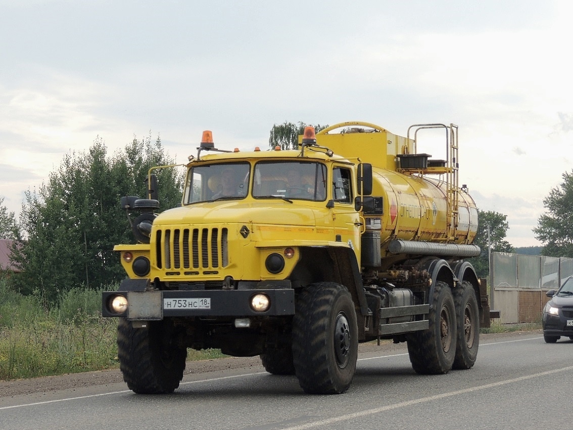 Удмуртия, № Н 753 НС 18 — Урал-4320-60