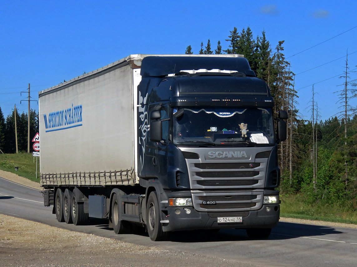 Костромская область, № О 124 НЕ 44 — Scania ('2009) G400