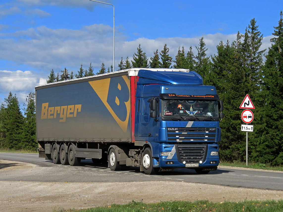 Костромская область, № О 412 НК 44 — DAF XF105 FT