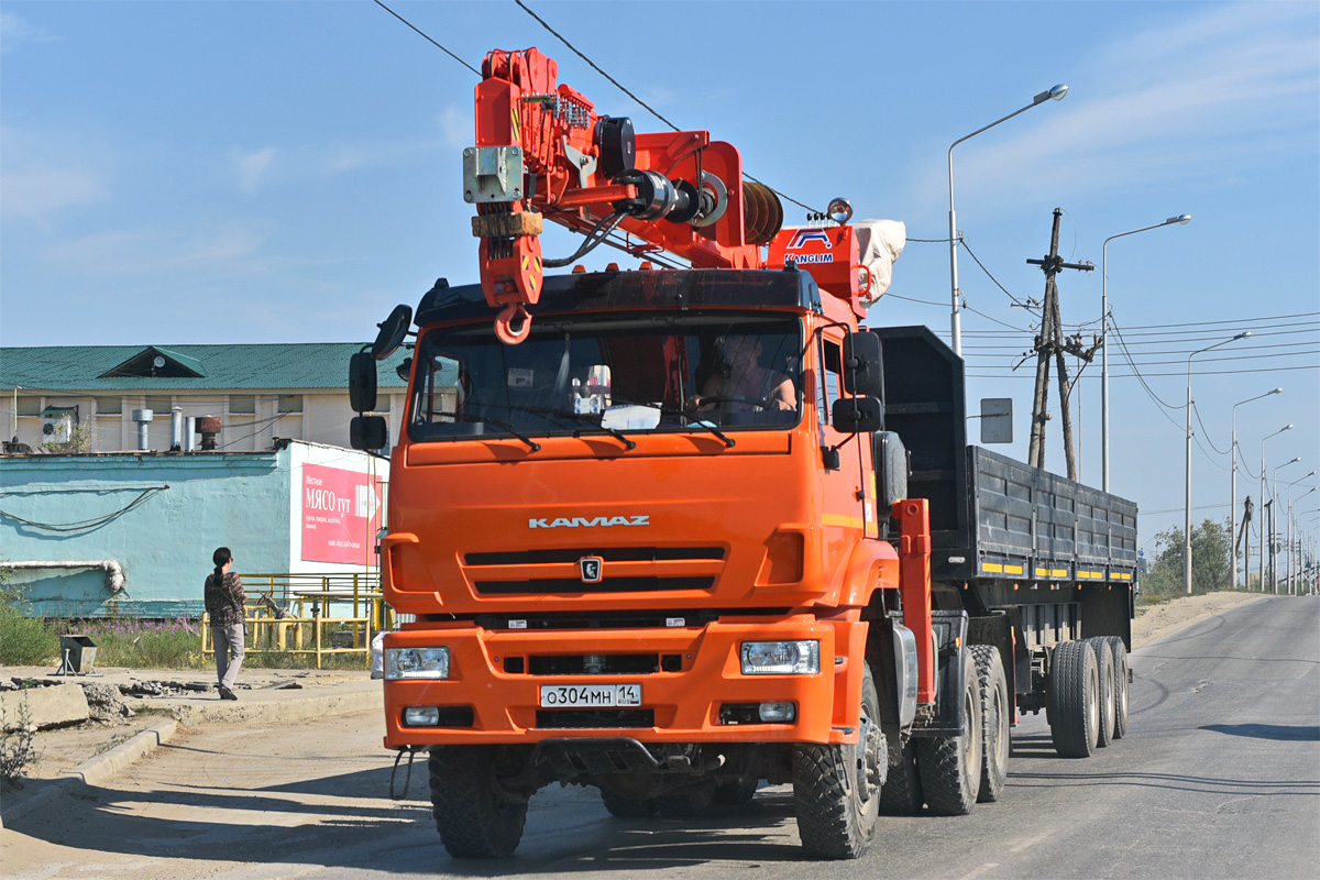 Саха (Якутия), № О 304 МН 14 — КамАЗ-65225 (общая модель)