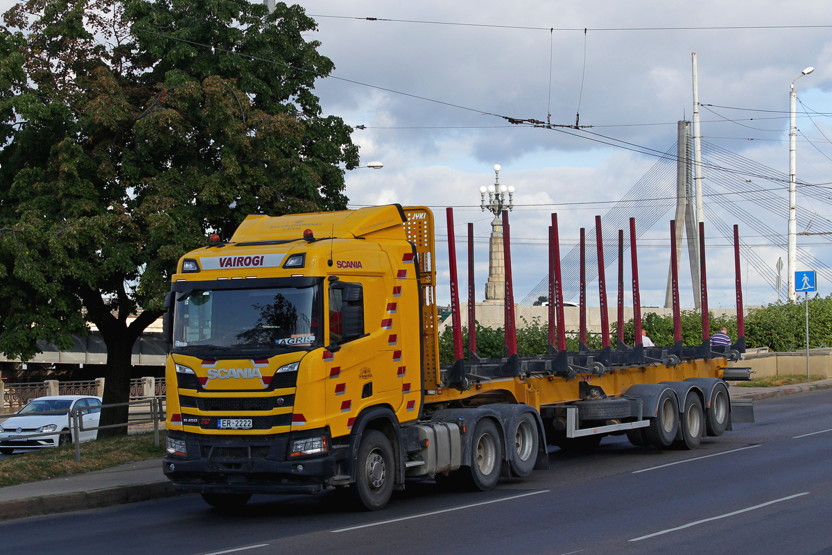 Латвия, № ER-2222 — Scania ('2016) R450