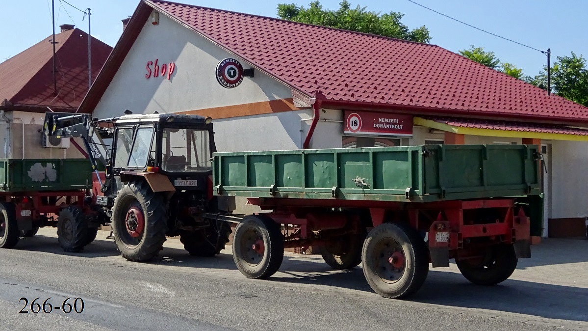 Венгрия, № YFU-820 — Беларус-82.1; Венгрия, № YJN-933 — IFA HW 60.11