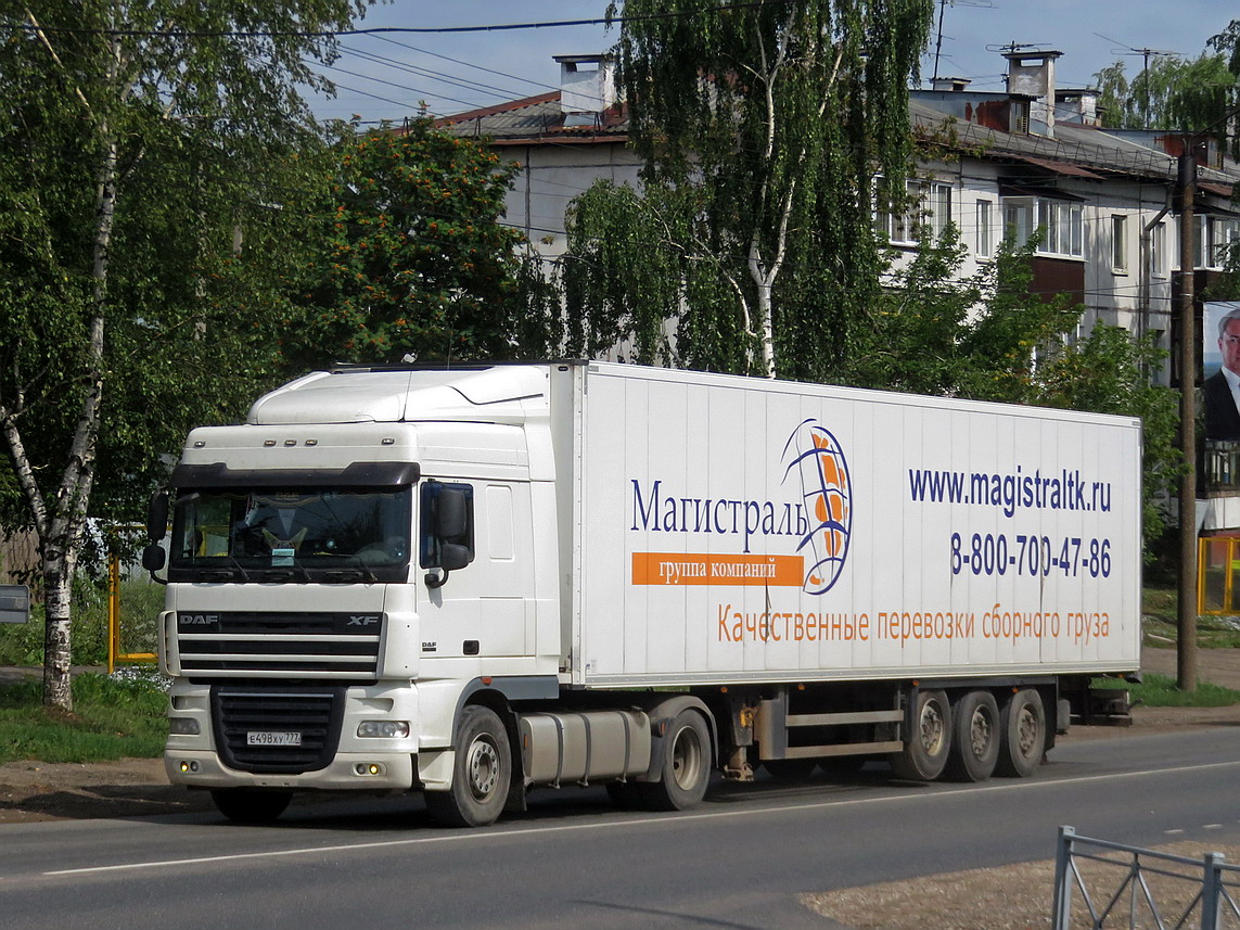 Москва, № Е 498 ХУ 777 — DAF XF105 FT