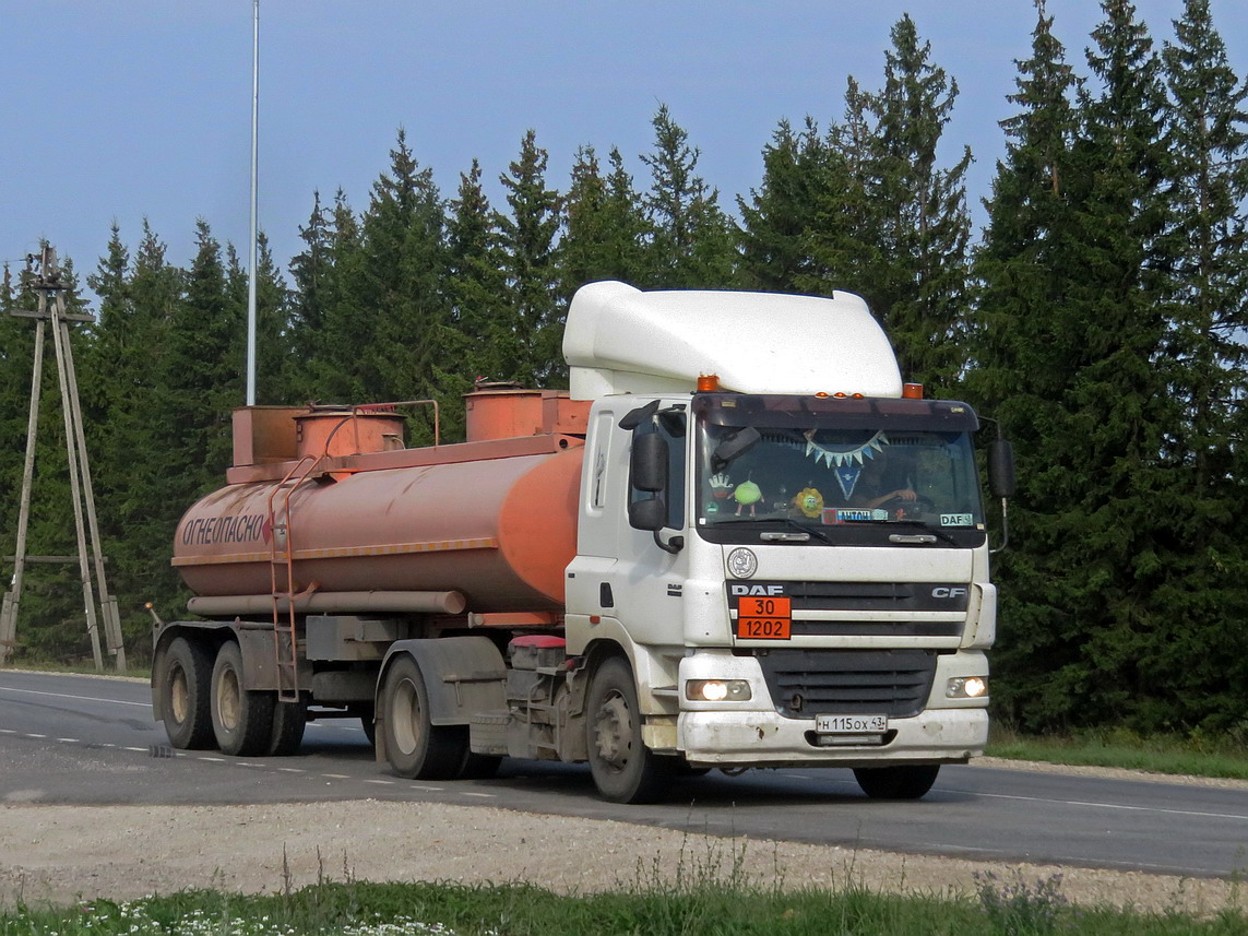 Кировская область, № Н 115 ОХ 43 — DAF CF85 FT