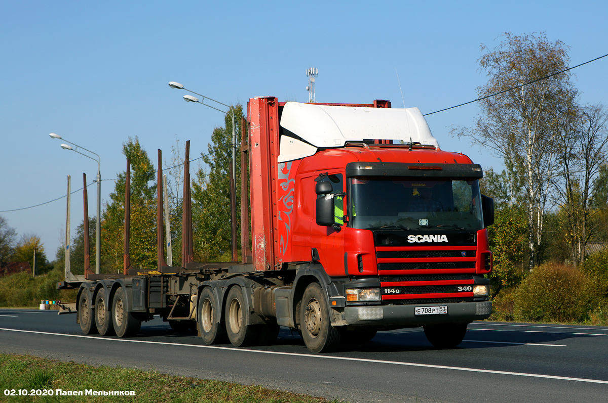 Новгородская область, № Е 708 РТ 53 — Scania ('1996) P114G