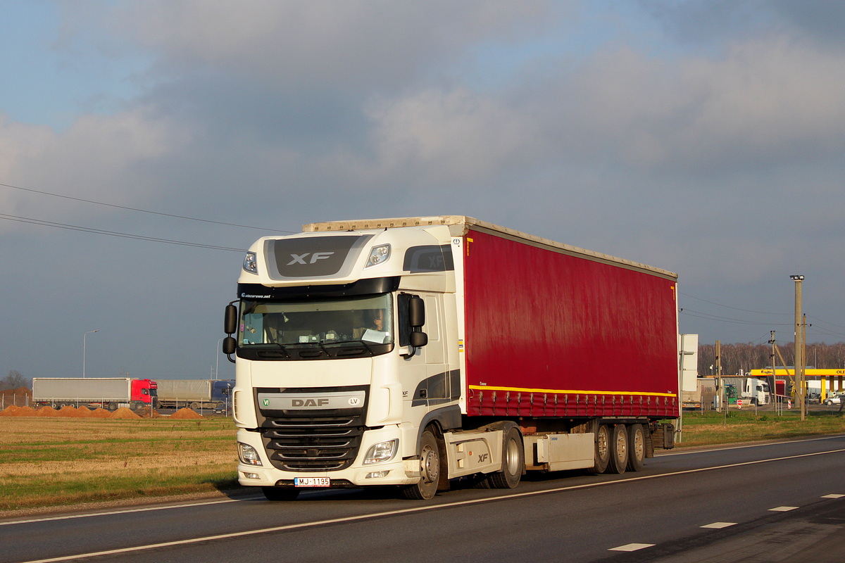 Латвия, № MJ-1195 — DAF XF Euro6 FT