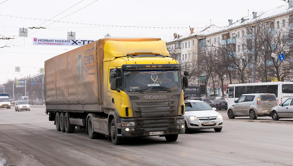 Московская область, № Р 863 ТУ 190 — Scania ('2009) G400