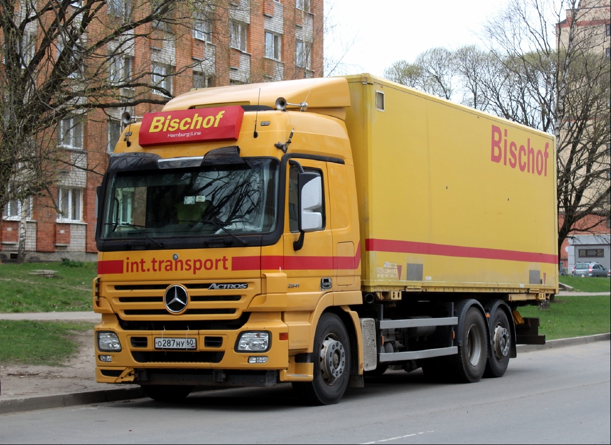 Псковская область, № О 287 НУ 60 — Mercedes-Benz Actros ('2003) 2541