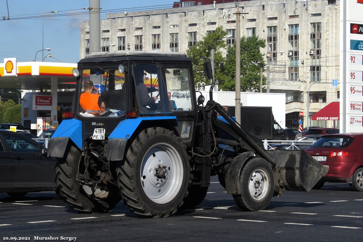 Санкт-Петербург, № 4781 РЕ 78 — Беларус-82.1