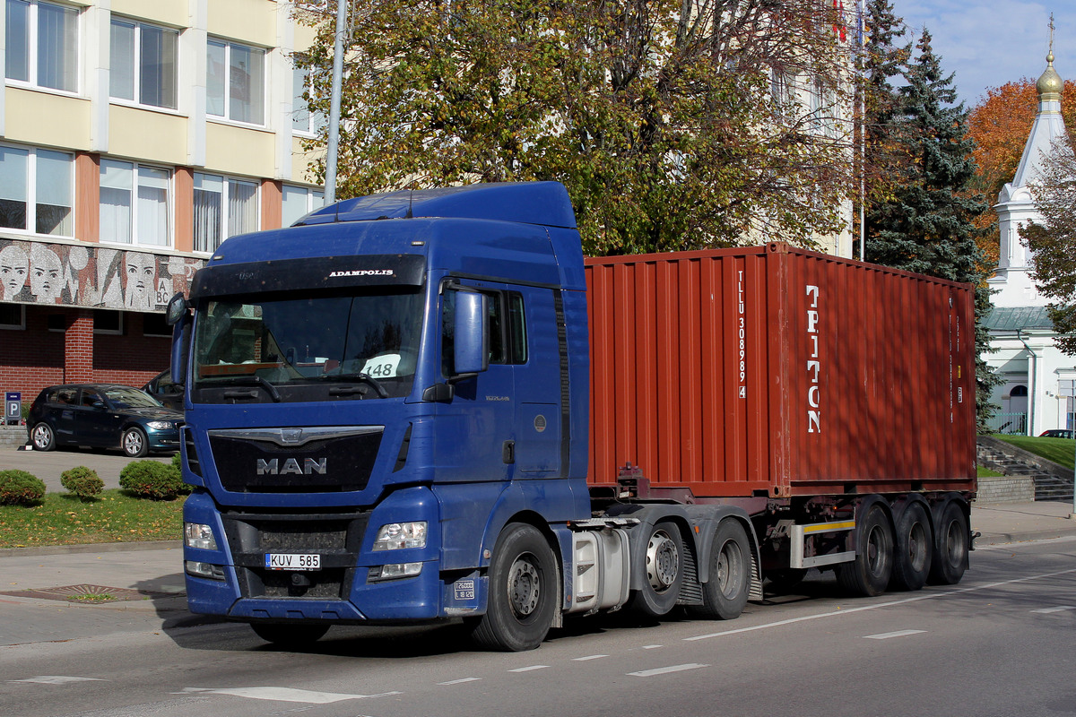 Литва, № KUV 585 — MAN TGX ('2012) 26.440