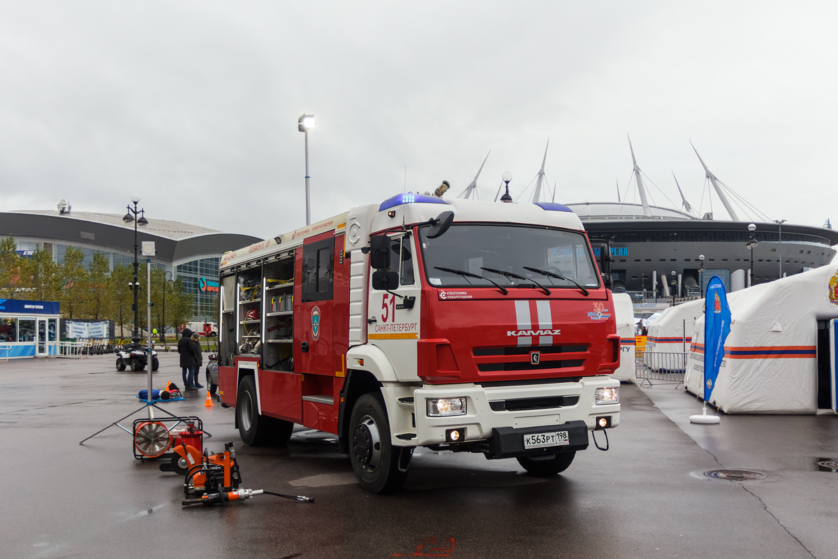 Санкт-Петербург, № К 563 РТ 198 — КамАЗ-43265-5H; Санкт-Петербург — Финал соревнований по скоростному маневрированию на пожарных автомобилях "Трасса-01", 23.10.2021