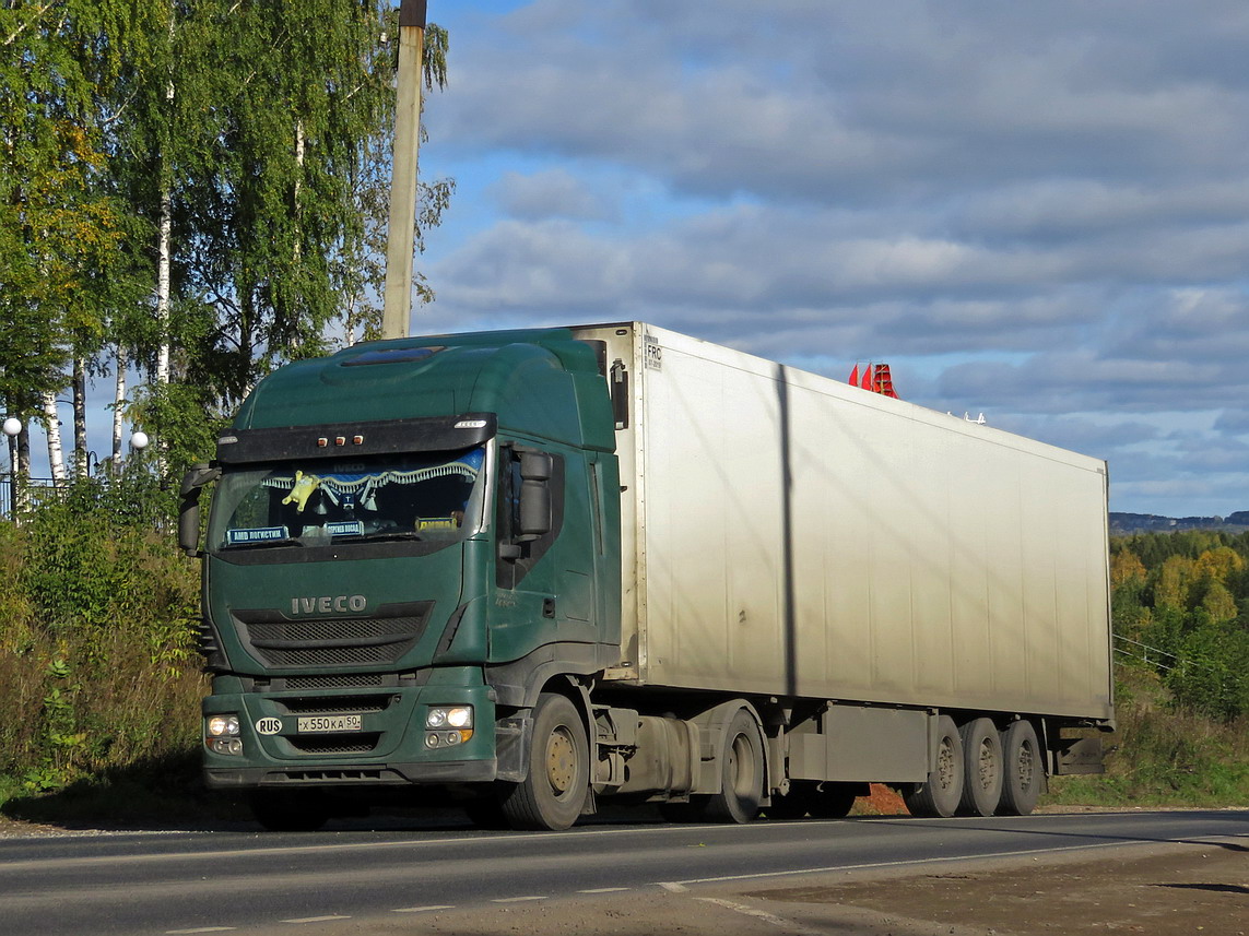 Московская область, № Х 550 КА 50 — IVECO Stralis ('2012) 450