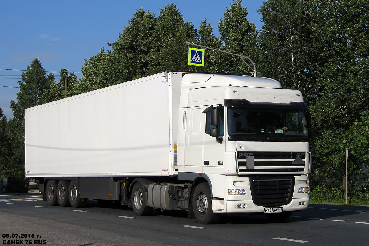 Москва, № М 437 ВО 777 — DAF XF105 FT