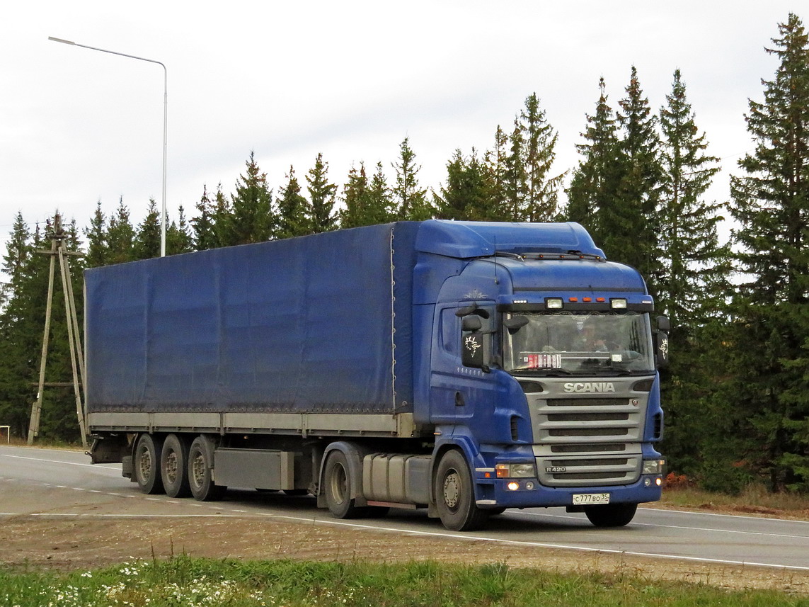 Вологодская область, № С 777 ВО 35 — Scania ('2004) R420