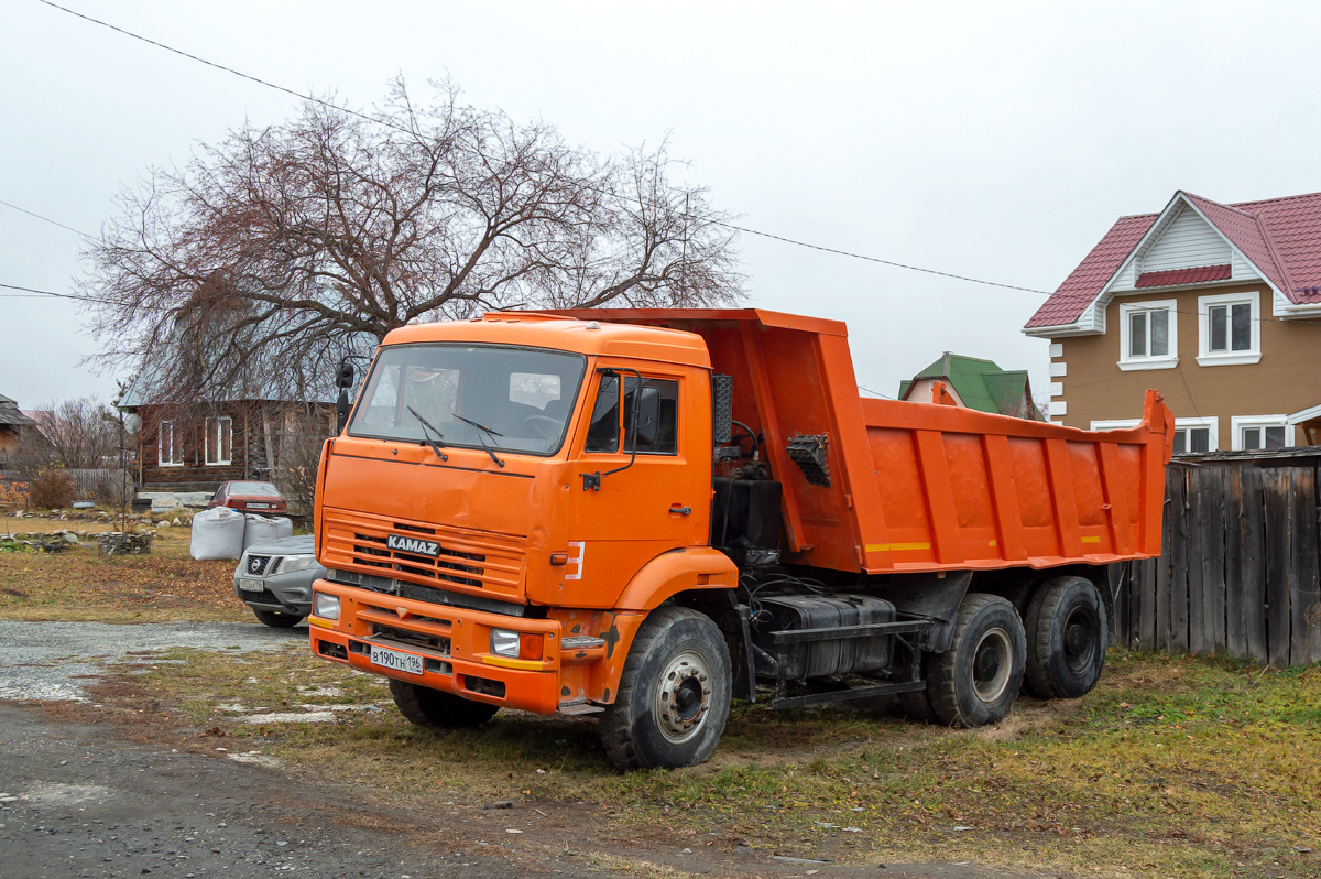 Свердловская область, № В 190 ТН 196 — КамАЗ-6520 [652000]