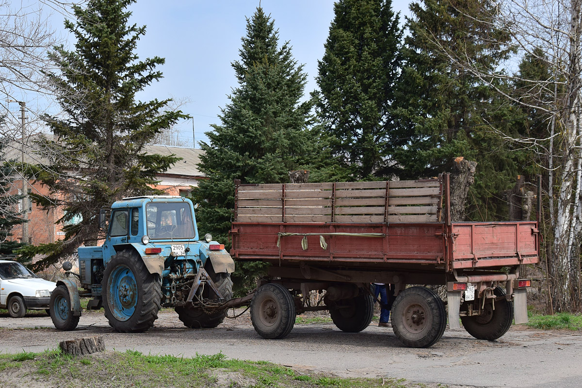 Волгоградская область, № 2905 ВН 34 — МТЗ-80; Волгоградская область, № 9793 ВН 34 — 2ПТС-4 (общая модель)