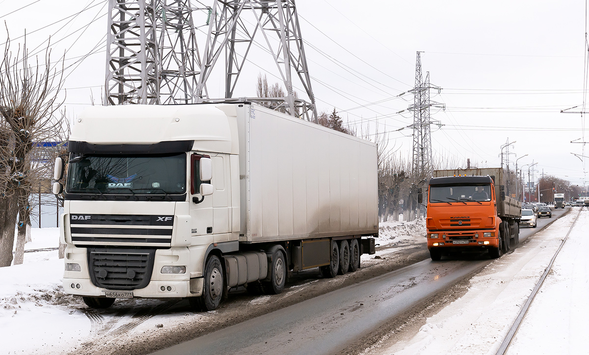 Москва, № Н 656 КО 777 — DAF XF105 FT; Башкортостан, № Х 292 ТН 102 — КамАЗ-6460 [646000]