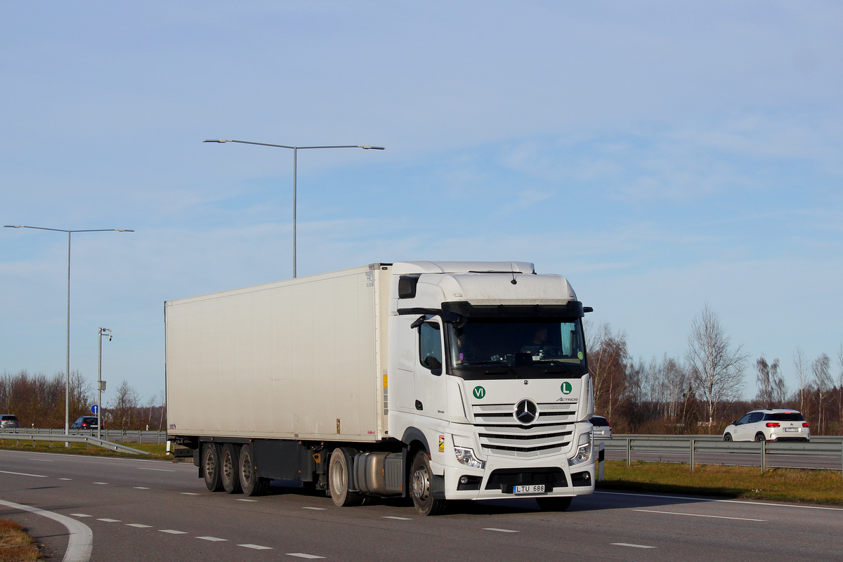 Литва, № LTU 688 — Mercedes-Benz Actros ('2018) 1845