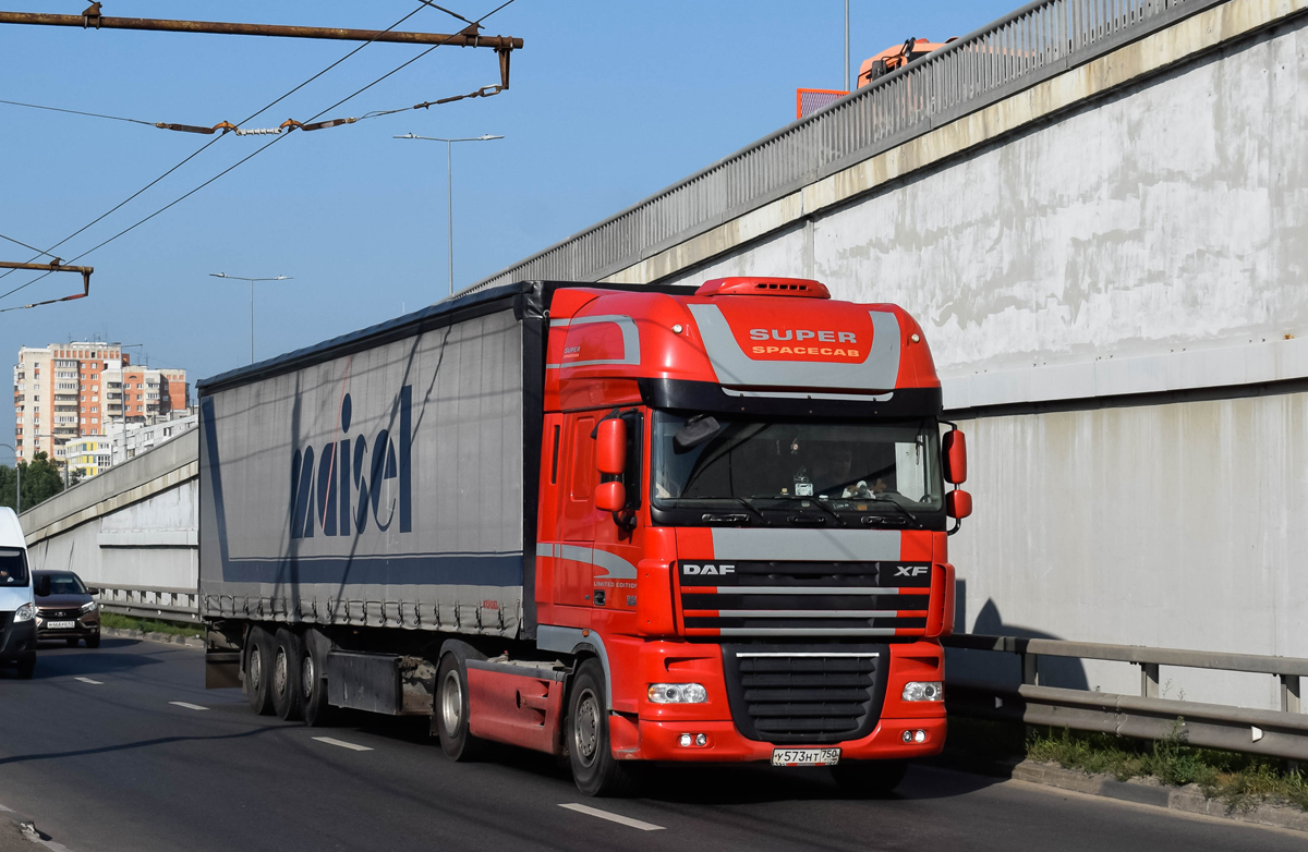 Московская область, № У 573 НТ 750 — DAF XF105 FT