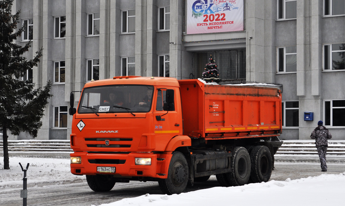 Омская область, № Т 163 НС 55 — КамАЗ-65115-L4