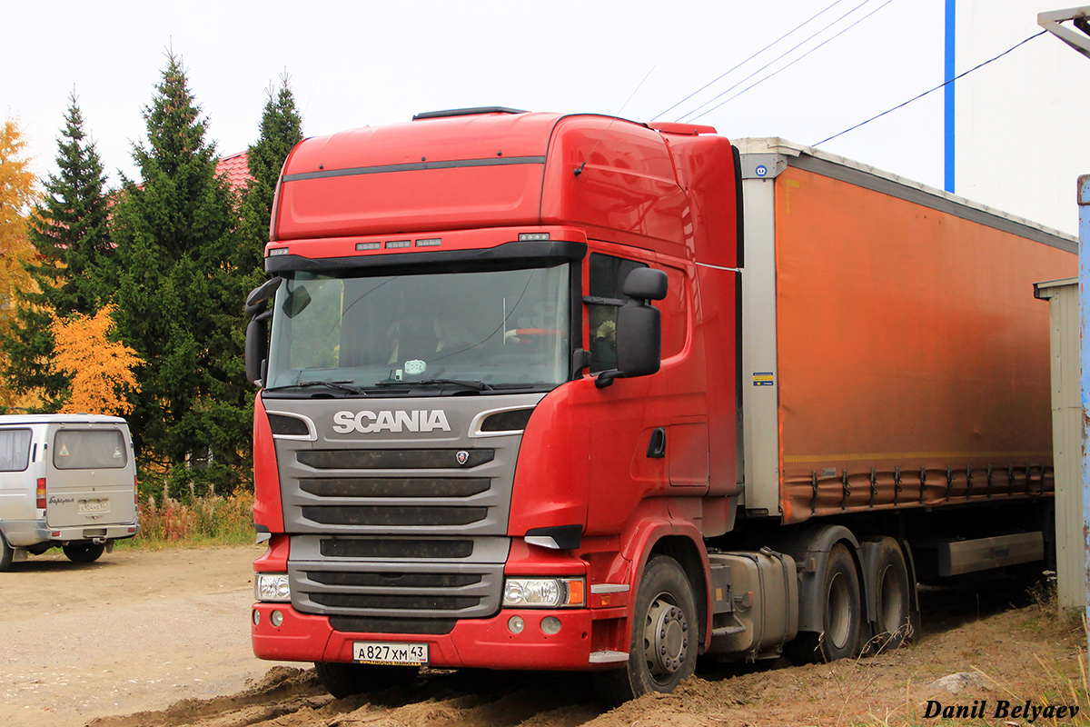 Кировская область, № А 827 ХМ 43 — Scania ('2013) R500