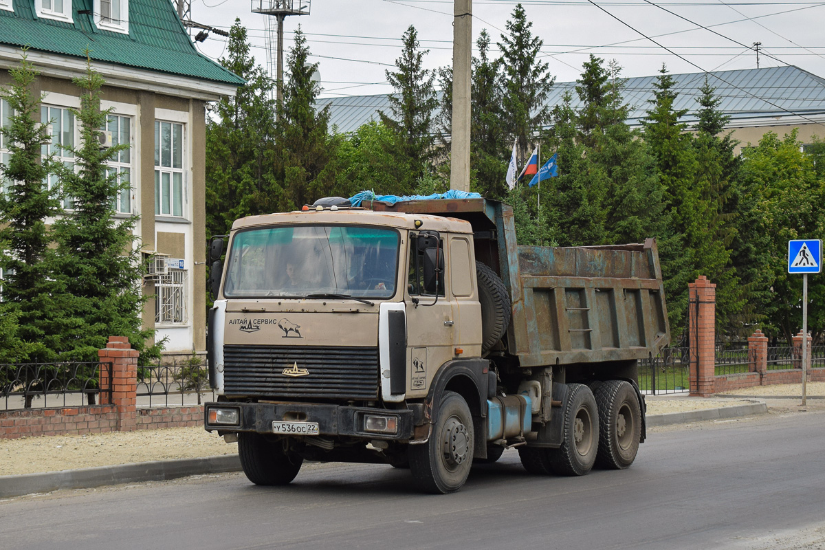 Алтайский край, № У 536 ОС 22 — МАЗ (общая модель)