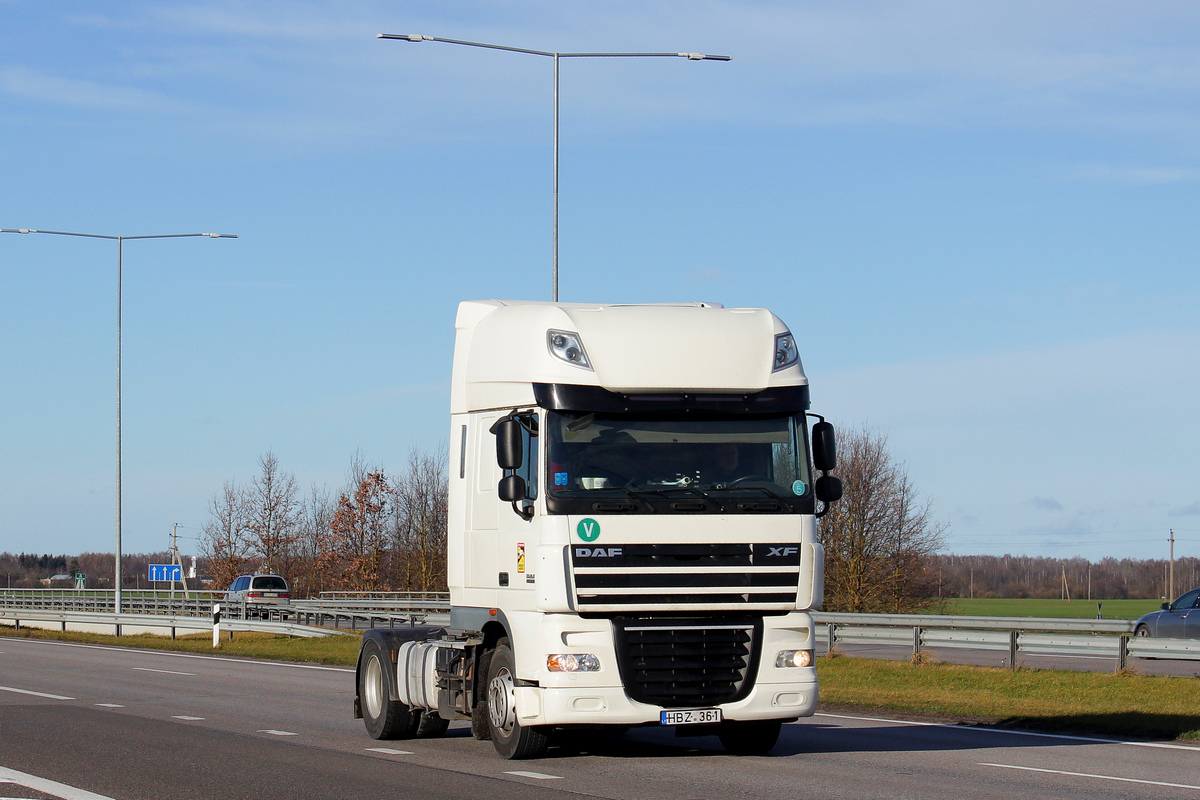 Литва, № HBZ 361 — DAF XF105 FT