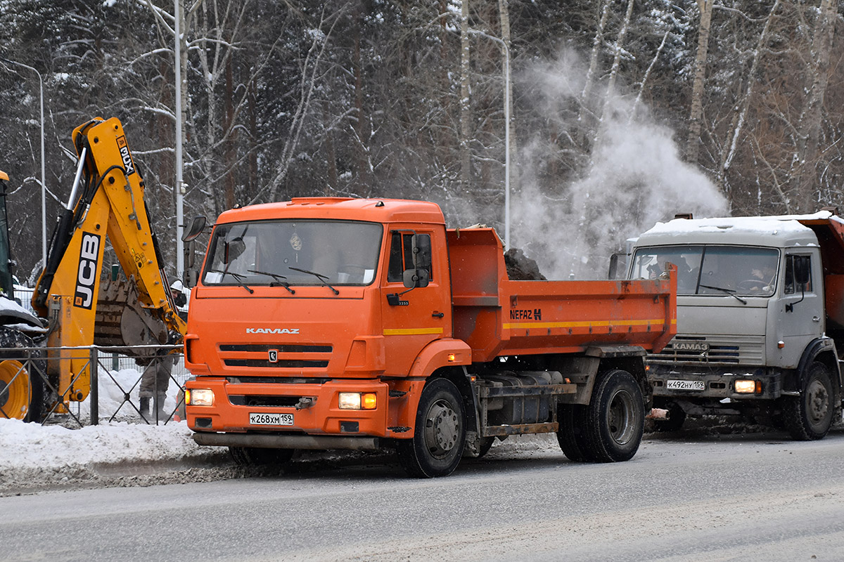 Пермский край, № К 268 ХМ 159 — КамАЗ-43255-C4; Пермский край, № К 492 НУ 159 — КамАЗ-55111-02 [55111C]