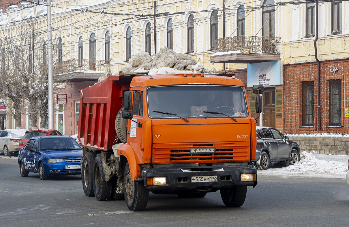 Башкортостан, № М 555 НМ 102 — КамАЗ-65115 [651150]