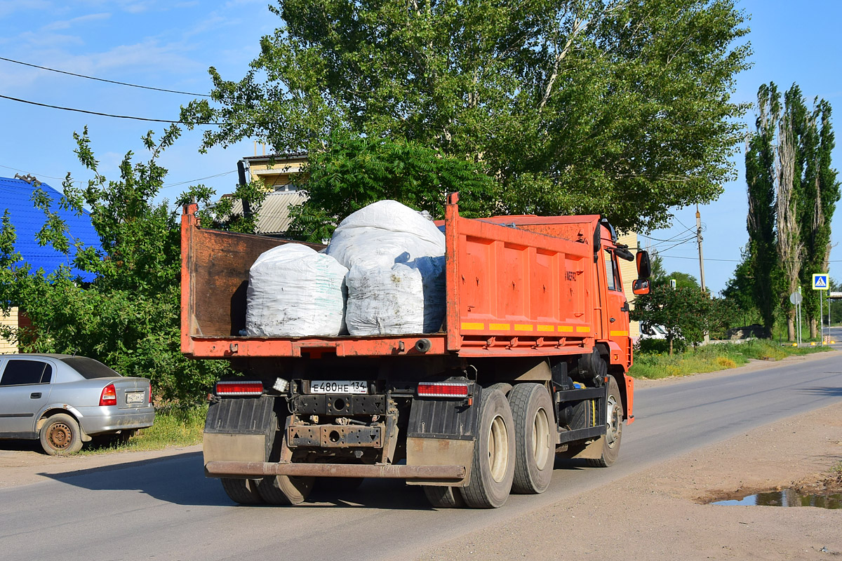 Волгоградская область, № Е 480 НЕ 134 — КамАЗ-65115-50