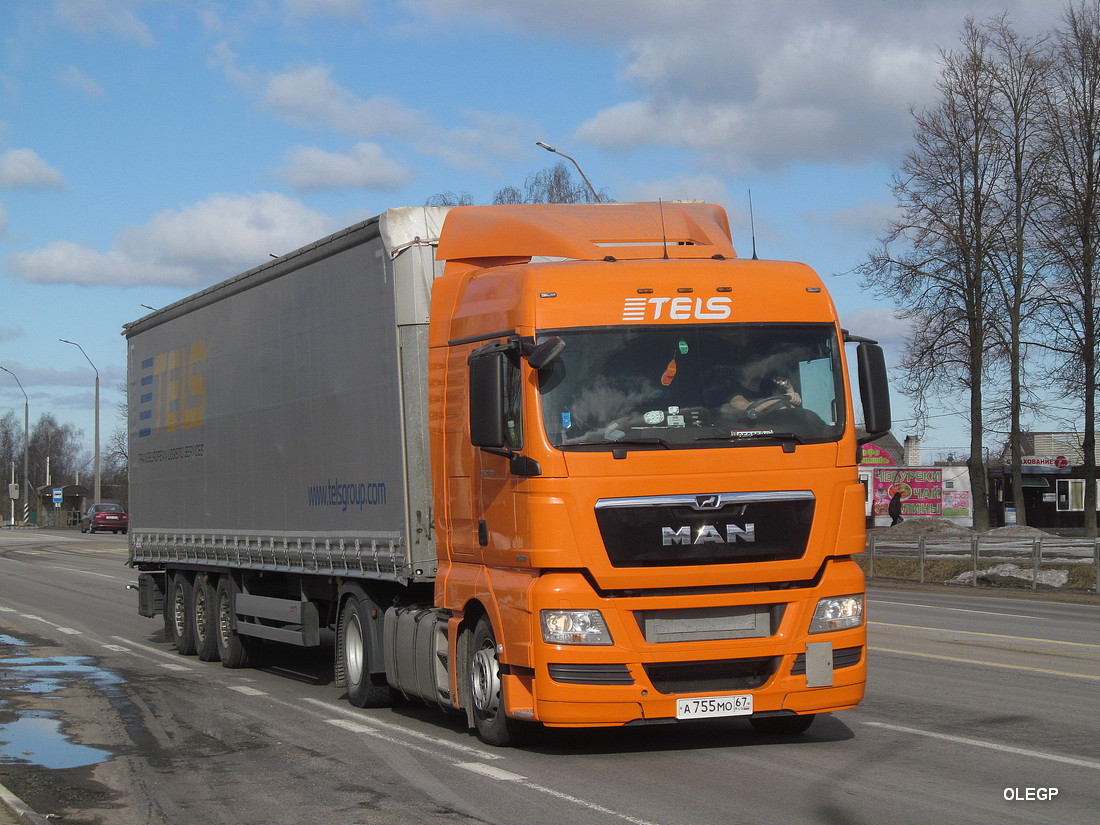 Смоленская область, № А 755 МО 67 — MAN TGX ('2007) 18.480