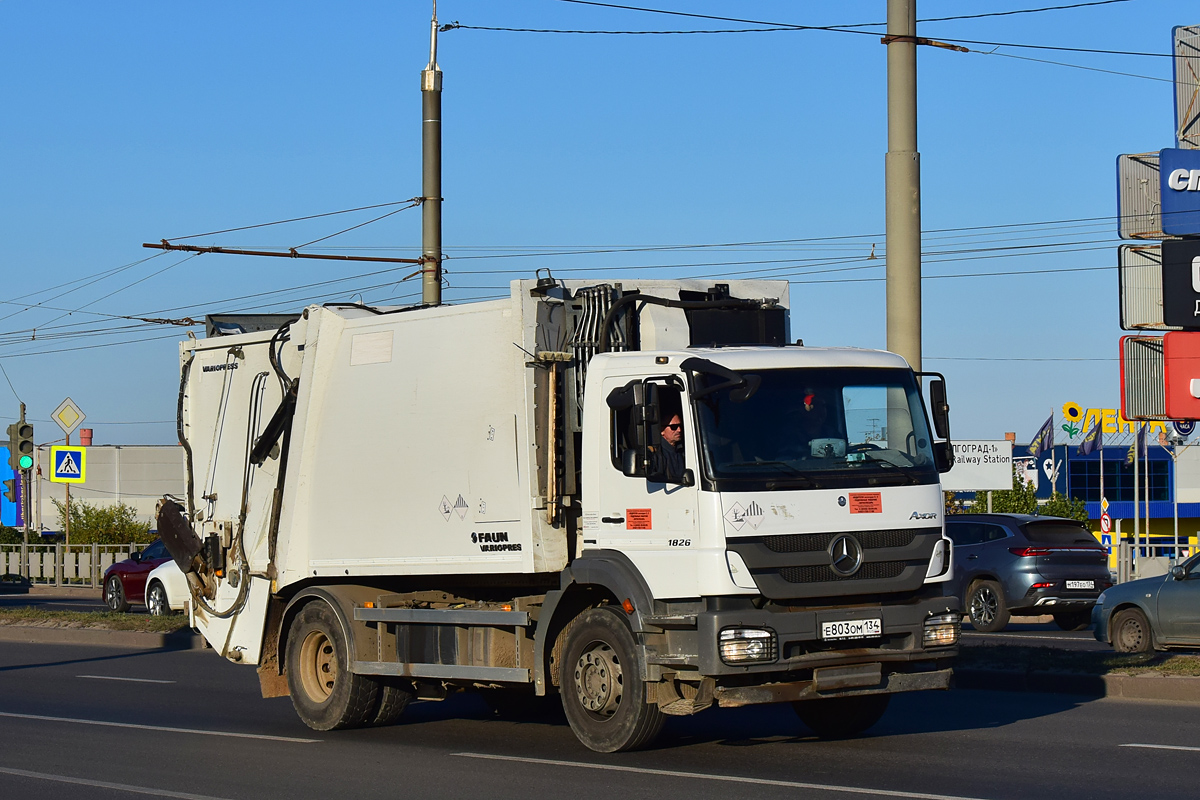 Волгоградская область, № Е 803 ОМ 134 — Mercedes-Benz Axor 1826 [Z9M]