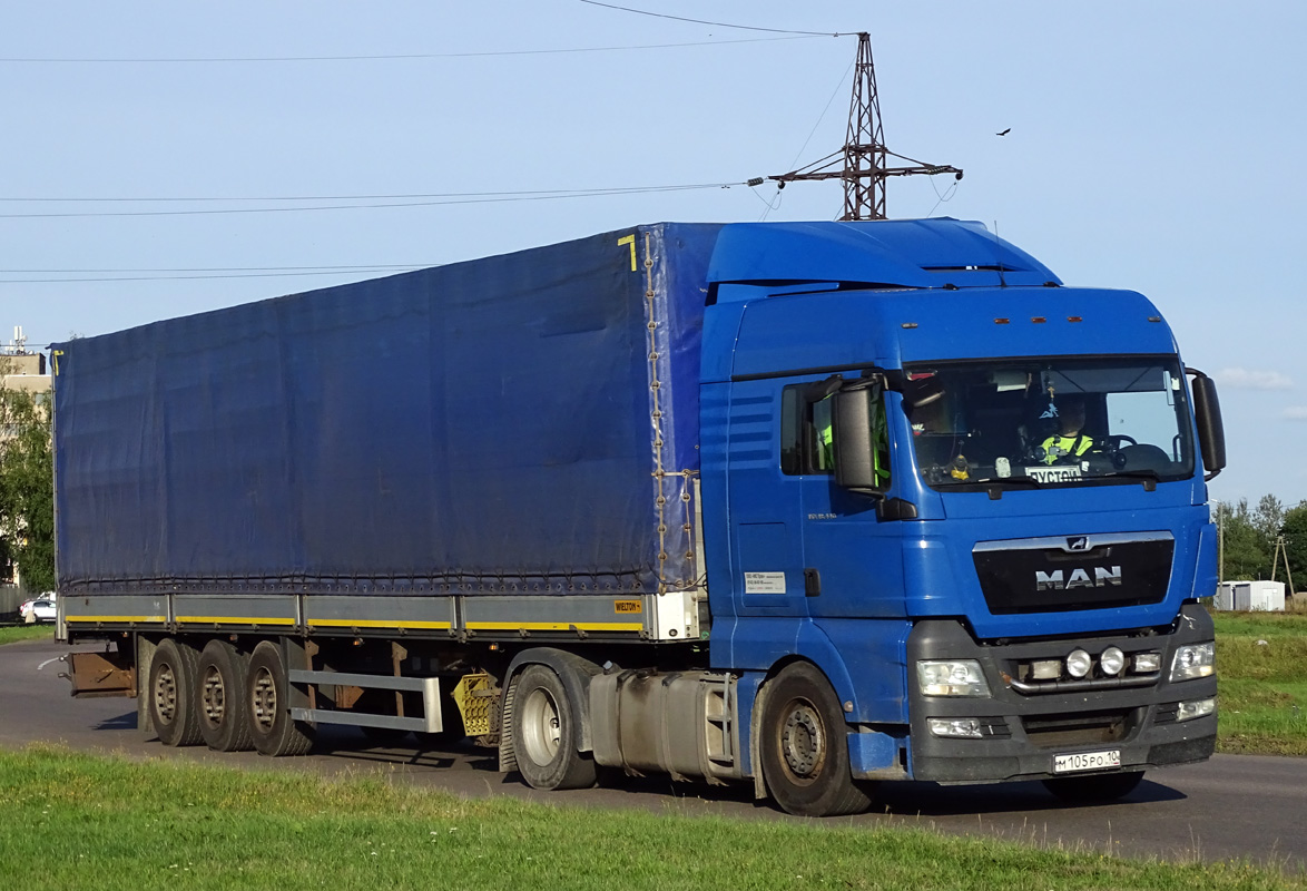 Карелия, № М 105 РО 10 — MAN TGX ('2007) 18.440