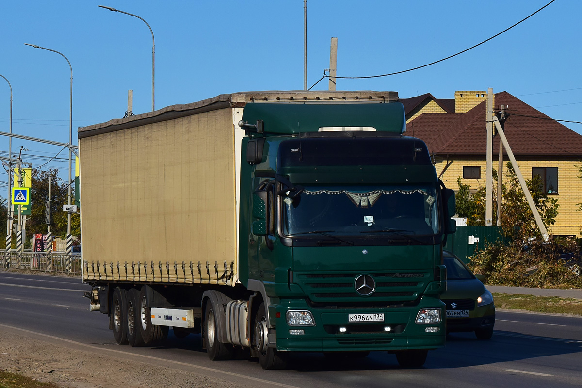 Волгоградская область, № К 996 АУ 134 — Mercedes-Benz Actros ('2003) 1841