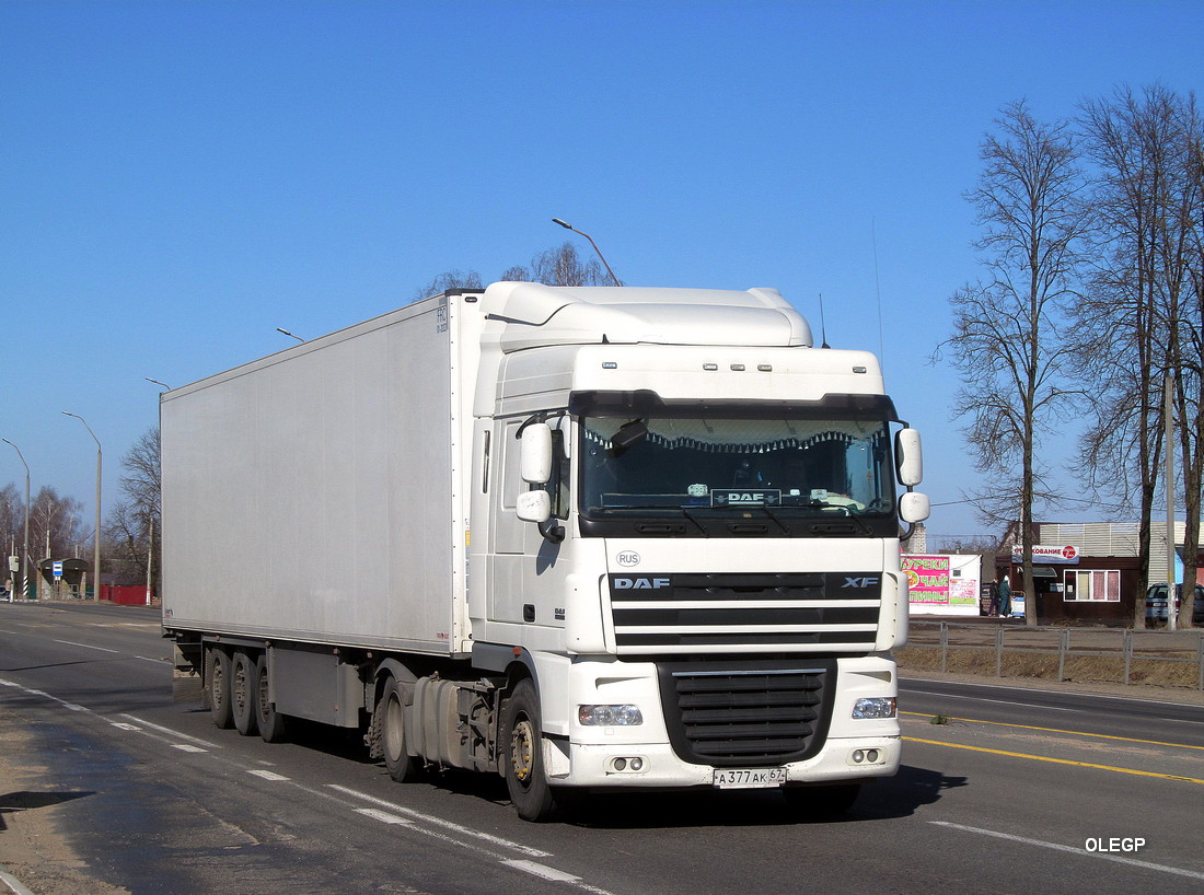 Смоленская область, № А 377 АК 67 — DAF XF105 FT