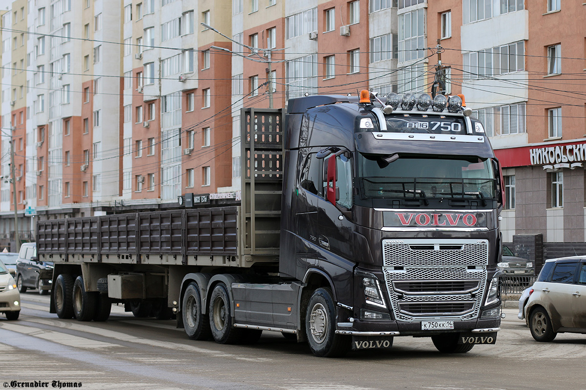 Саха (Якутия), № К 750 КК 14 — Volvo ('2012) FH16.750