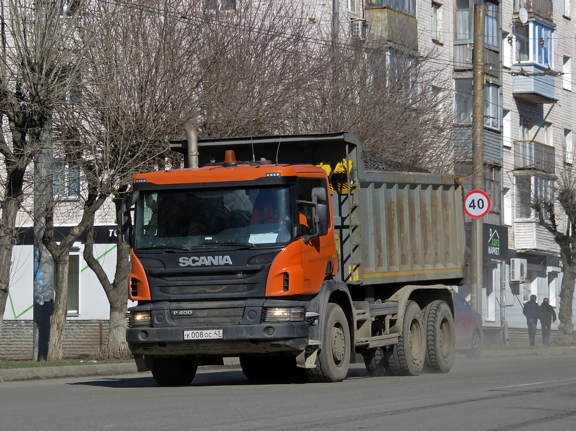 Кировская область, № К 008 ОС 43 — Scania ('2011) P400