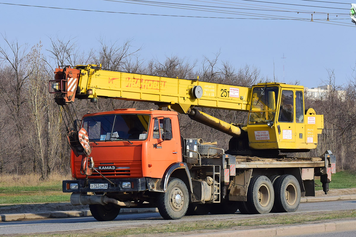 Волгоградская область, № У 753 СМ 34 — КамАЗ-53215-15 [53215R]