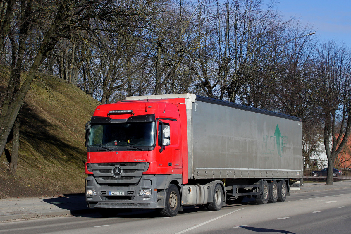 Литва, № GZZ 197 — Mercedes-Benz Actros ('2009) 1844